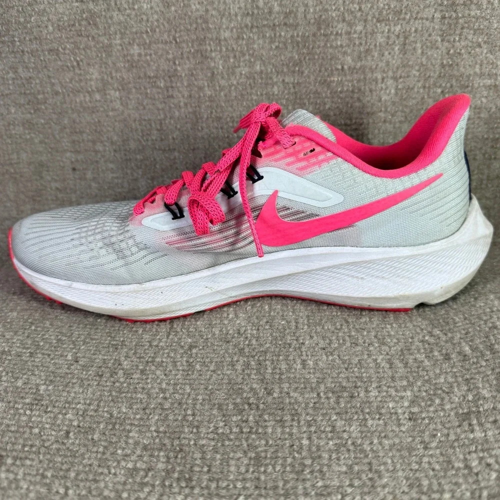 Nike Air Zoom‎ Pegasus 39 Womens 8.5 Grey Pink Running Shoes FD0296-001